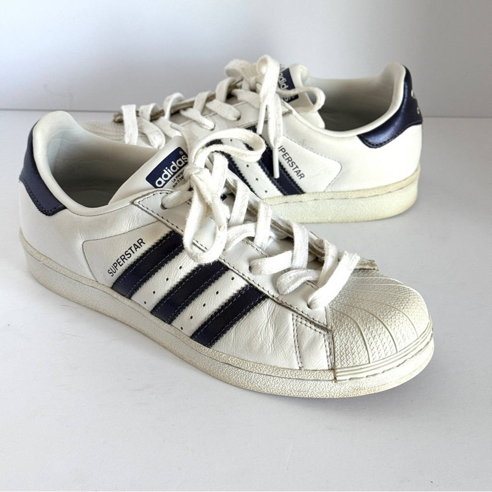 Adidas Superstar White Sneakers Size 7